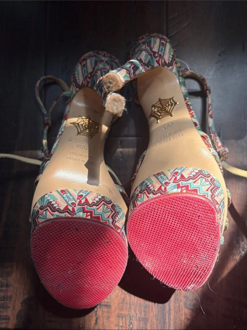 Charlotte Olympia Betty Davis Hollywood Platform Heels - Decorative Gem